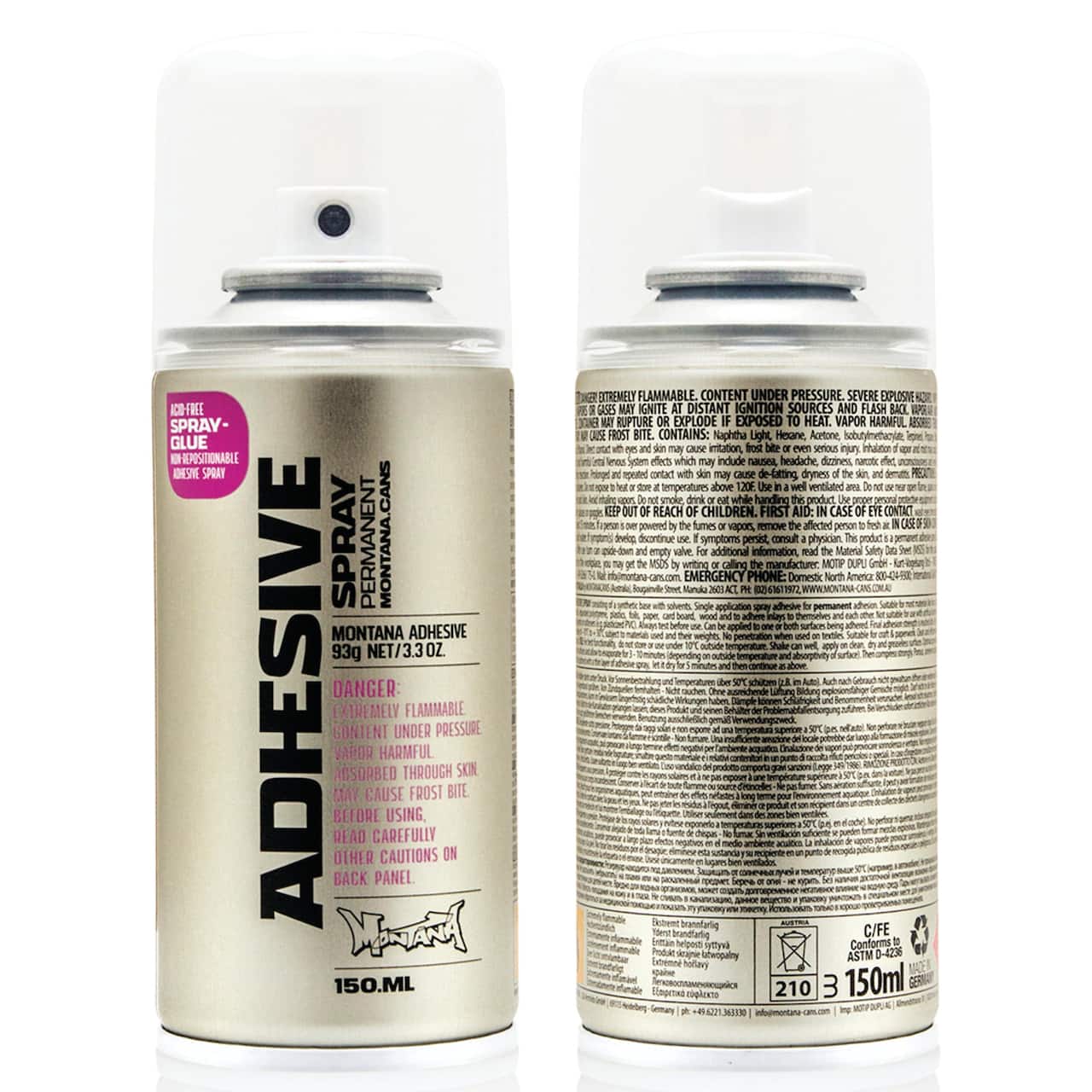 Montana™ Cans Clear Tech Adhesive Permanent Spray Glue